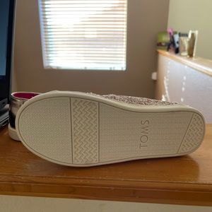 Youth CandyCane Glitter Toms